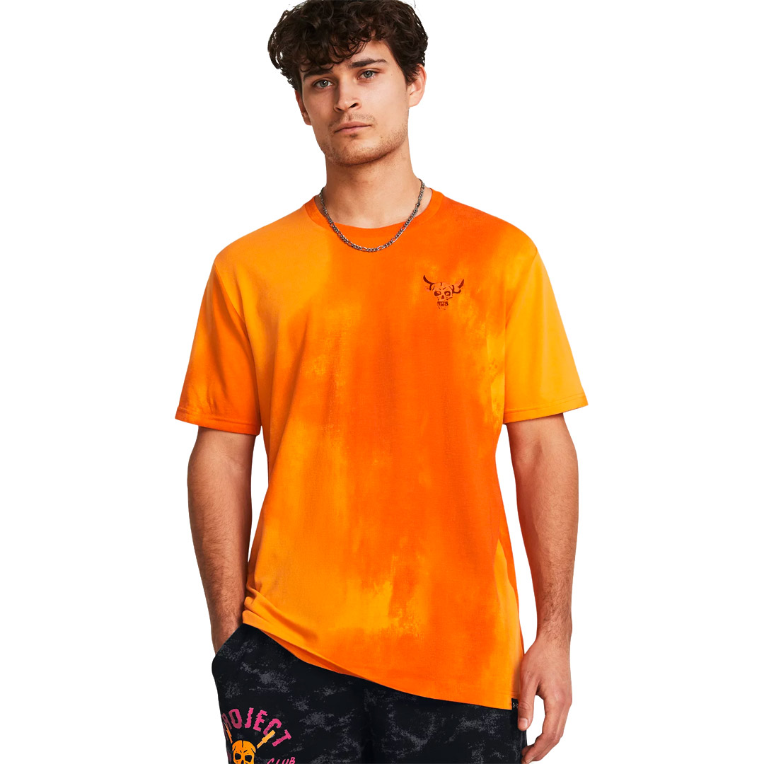 UNDER ARMOUR PJT RCK SUN WSH GRPHIC SS 1383297-810 Orange