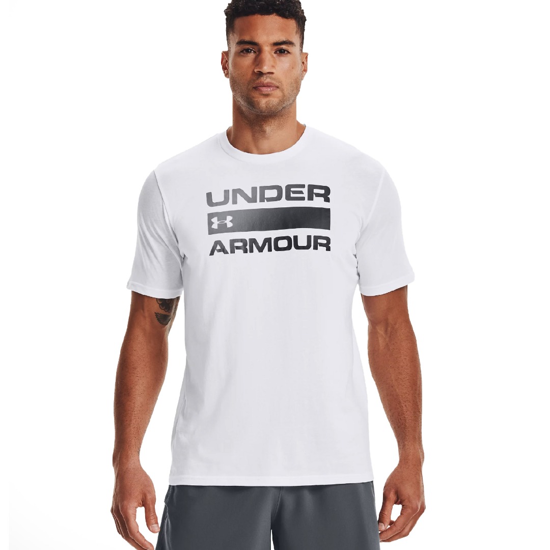 UNDER ARMOUR TEAM ISSUE WORDMARK SS 1329582-100 Λευκό