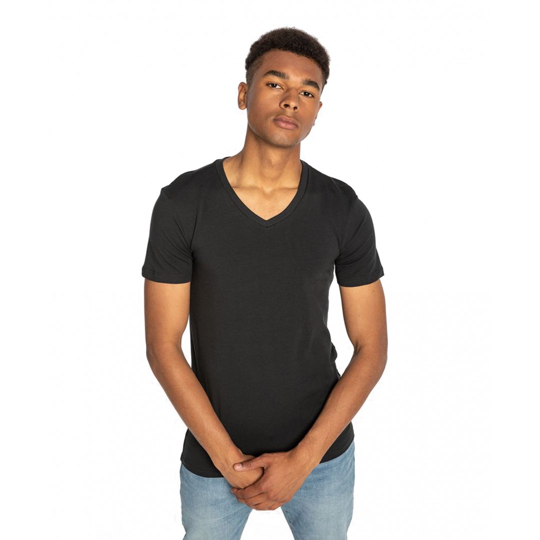 LEVI'S MEN V-NECK 2P 37152-0006-JET BLACK Black