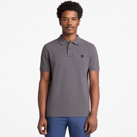 TIMBERLAND MILLERS RIVER PIQUE SHORT-SLEEVE POLO TB0A6VDPW08-W08 Black