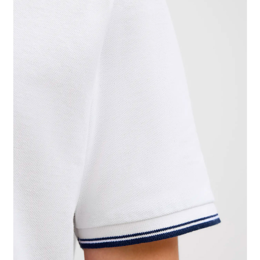 JJ REBEL JREBZELL POLO SS SN 12271166-WHITE Λευκό