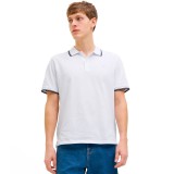 JJ REBEL JREBZELL POLO SS SN 12271166-WHITE Λευκό Εικόνα 