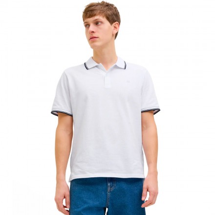JJ REBEL JREBZELL POLO SS SN 12271166-WHITE White