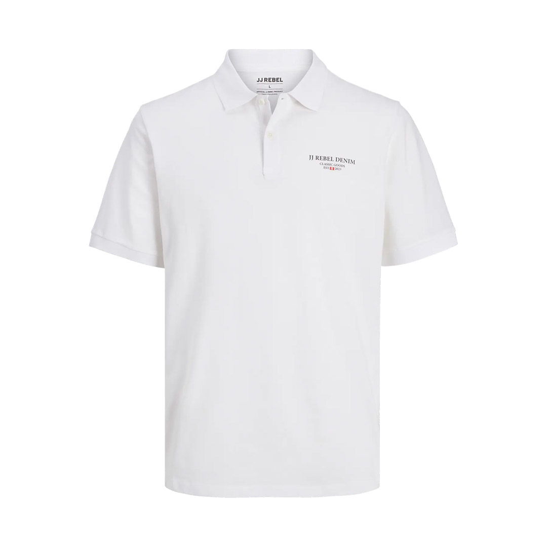 JJ REBEL PRINT POLO SS 12274160-4713023 White