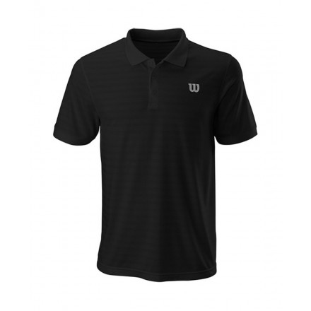 WILSON STRIPE POLO WRA789707-BLACK Black