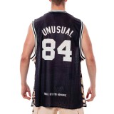 BEE UNUSUAL MESH TANK TOP JAGUAR PRINT AT-243010-BLACK Black Image 0