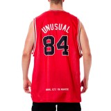 BEE UNUSUAL MESH TANK TOP AT-249007-RED Red Image 0