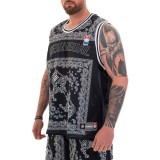 BEE UNUSUAL "SKELETON 84" BASKETBALL JERSEY TOP AT-232402-BLACK Black Image 1