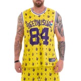 BEE UNUSUAL "THIS BEE IS ALWAYS HIGH" BASKETBALL JERSEY TOP AT-232405-YELLOW Yellow Image 