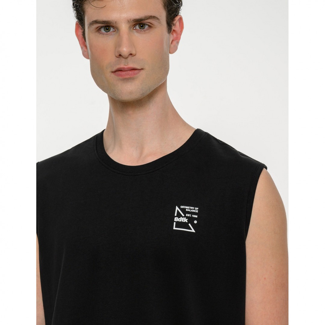 BODYTALK GEOMETRY SLEEVELESS TANK RELAXED 1261-957023-00100 Μαύρο