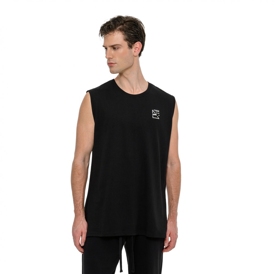 BODYTALK GEOMETRY SLEEVELESS TANK RELAXED 1261-957023-00100 Μαύρο