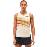HOKA ONE ONE RACE DAY SINGLET 1173510-AFLR Ecru Image 