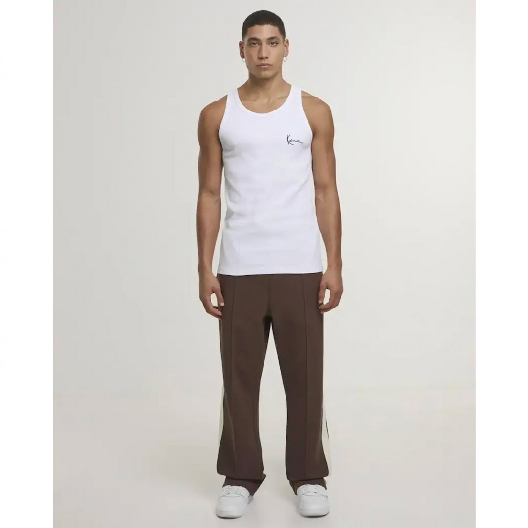 KARL KANI SIGNATURE RIB TANK TOP KM261-001-1-WHITE Λευκό