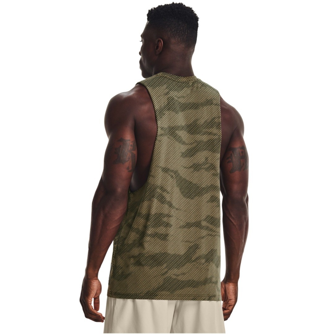 UNDER ARMOUR PROJECT ROCK 100 PERCENT TANK 1370488-310 Χακί