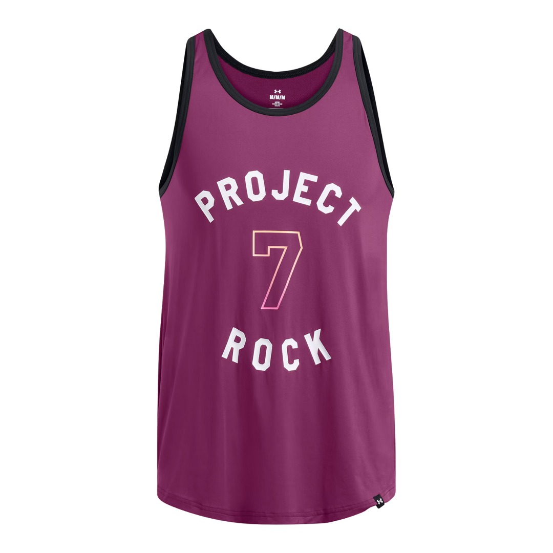 UNDER ARMOUR PROJECT ROCK MESH TANK BOH 1386888-505 Purple