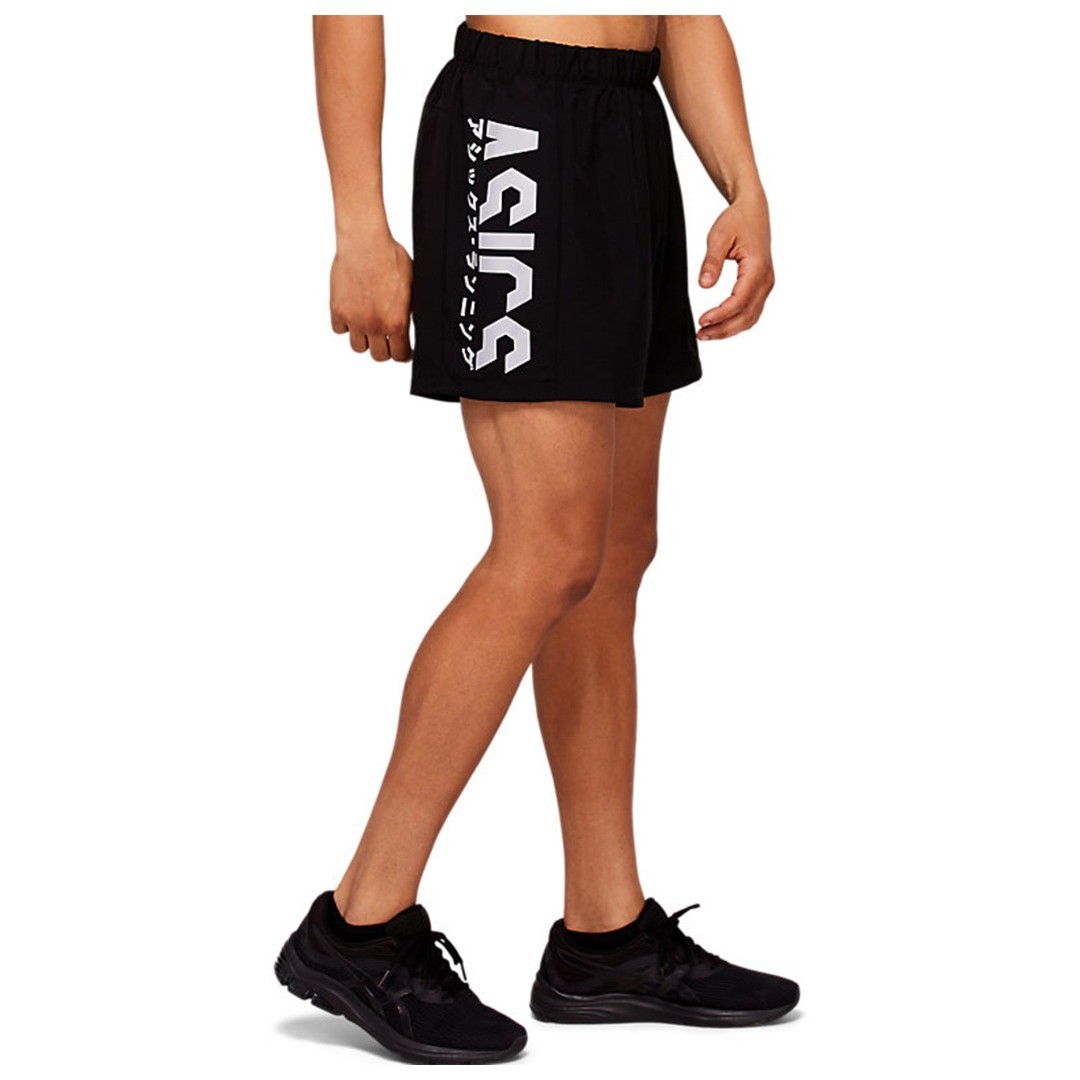 ASICS KATAKANA 5IN SHORT 2011A952-002 Μαύρο