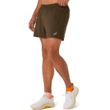 ASICS ROAD 5IN SHORT 2011D247-200 Καφέ Εικόνα 1