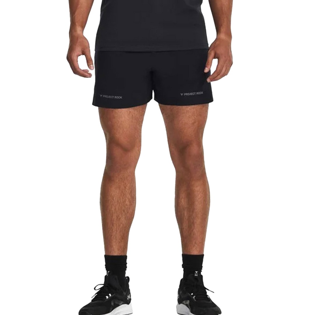 UNDER ARMOUR PJT ROCK ULTIMATE 5 TRAINING SHORT 1384217-001 Black