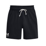 UNDER ARMOUR RIVAL TERRY 6IN SHORT 1382427-001 Black Image 2