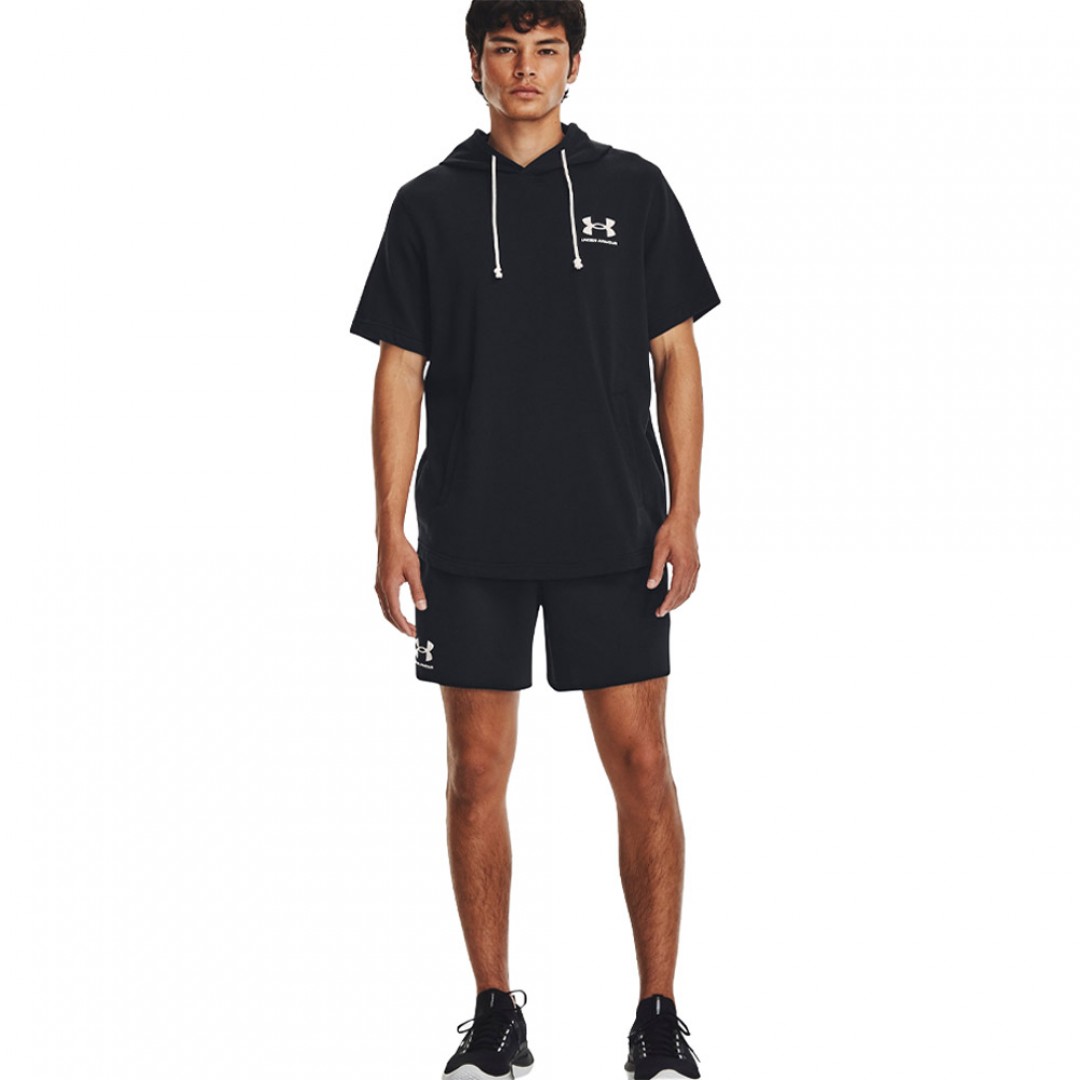UNDER ARMOUR RIVAL TERRY 6IN SHORT 1382427-001 Black