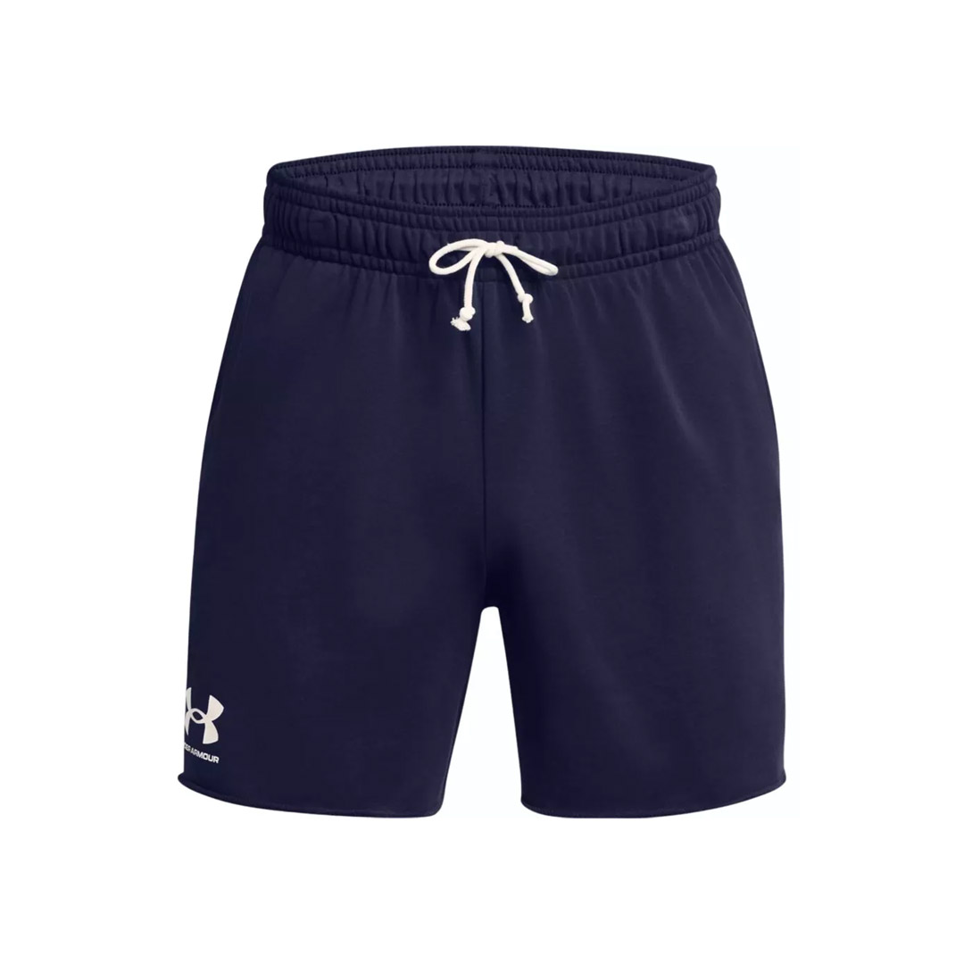 UNDER ARMOUR RIVAL TERRY 6IN SHORT 1382427-410 Blue