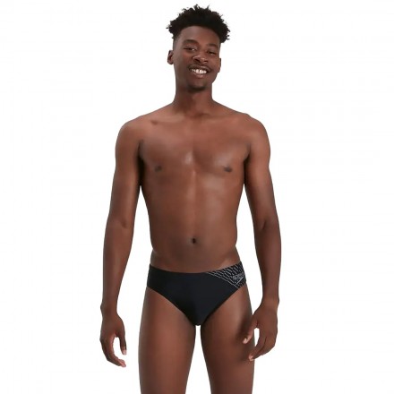 SPEEDO MEDLEY LOGO  7CM BRIEF 09739-G692M Black