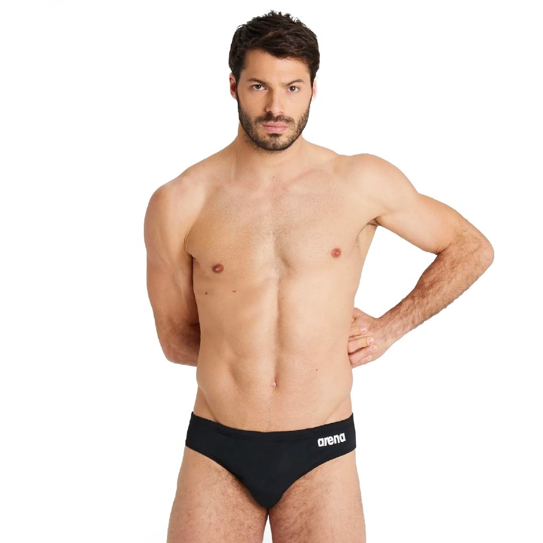 ARENA MEN'S TEAM SWIM BRIEFS SOLID 004773-550 Black