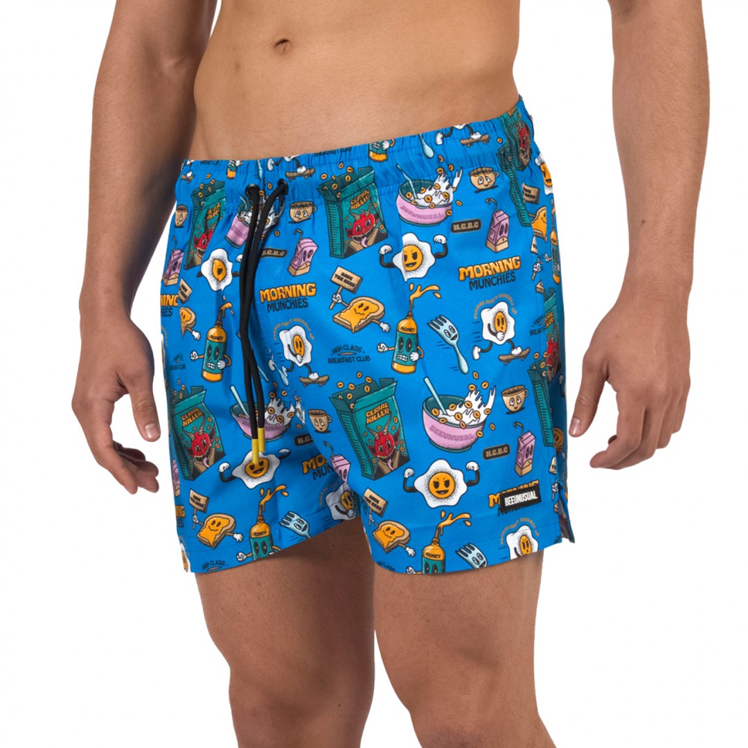 BEE UNUSUAL BREAKFAST CLUB SWIM SHORTS SUPER SONIC BLUE BS-263204-SONIC BLUE Μπλε