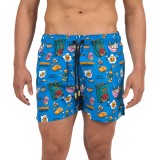 BEE UNUSUAL BREAKFAST CLUB SWIM SHORTS SUPER SONIC BLUE BS-263204-SONIC BLUE Μπλε Εικόνα 