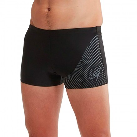 SPEEDO MEDLEY LOGO AQUASHORT 8-1135416903 Μαύρο
