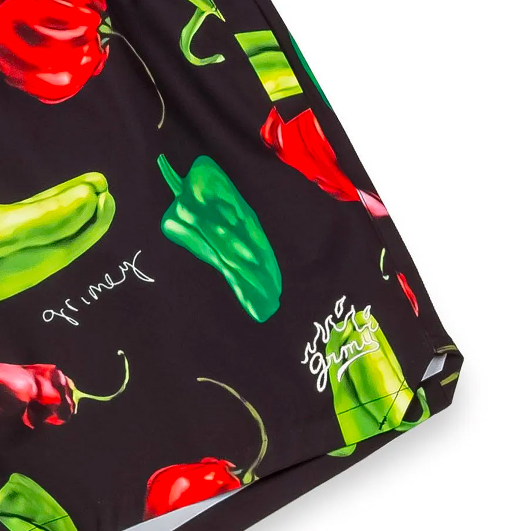 GRIMEY THE RED HOT SWIMMING SHORTS GBS198-BLK Black