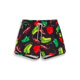 GRIMEY THE RED HOT SWIMMING SHORTS GBS198-BLK Black Image 