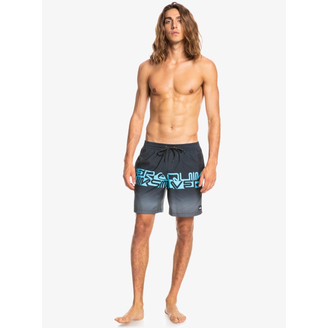 QUIKSILVER WORDBLOCK VOLLEY 17 EQYJV03859-KVJ6 Μαύρο