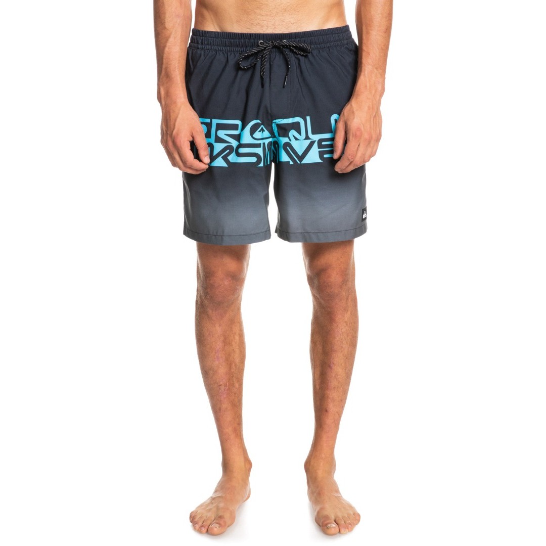 QUIKSILVER WORDBLOCK VOLLEY 17 EQYJV03859-KVJ6 Μαύρο