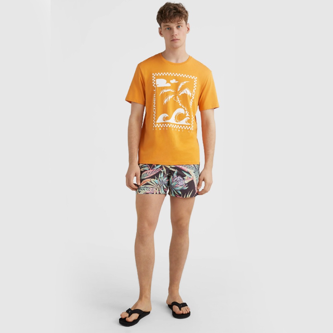 O'NEILL CALI PRINT 15'' SWIM SHORTS 2800071-39033 Μαύρο