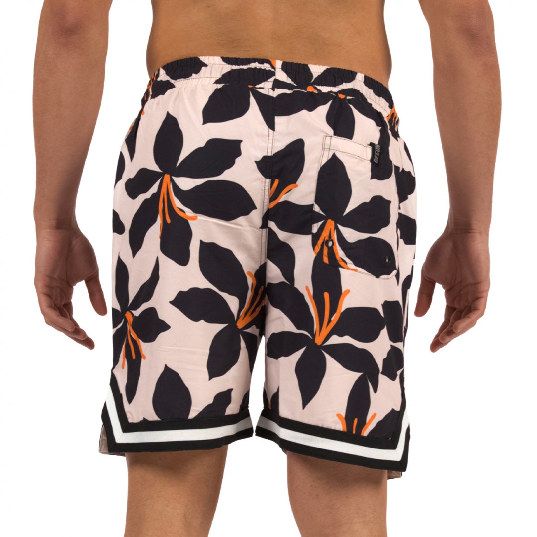 BEE UNUSUAL DARK LILY BOARD SHORTS BS-263216-BEIGE Μπέζ
