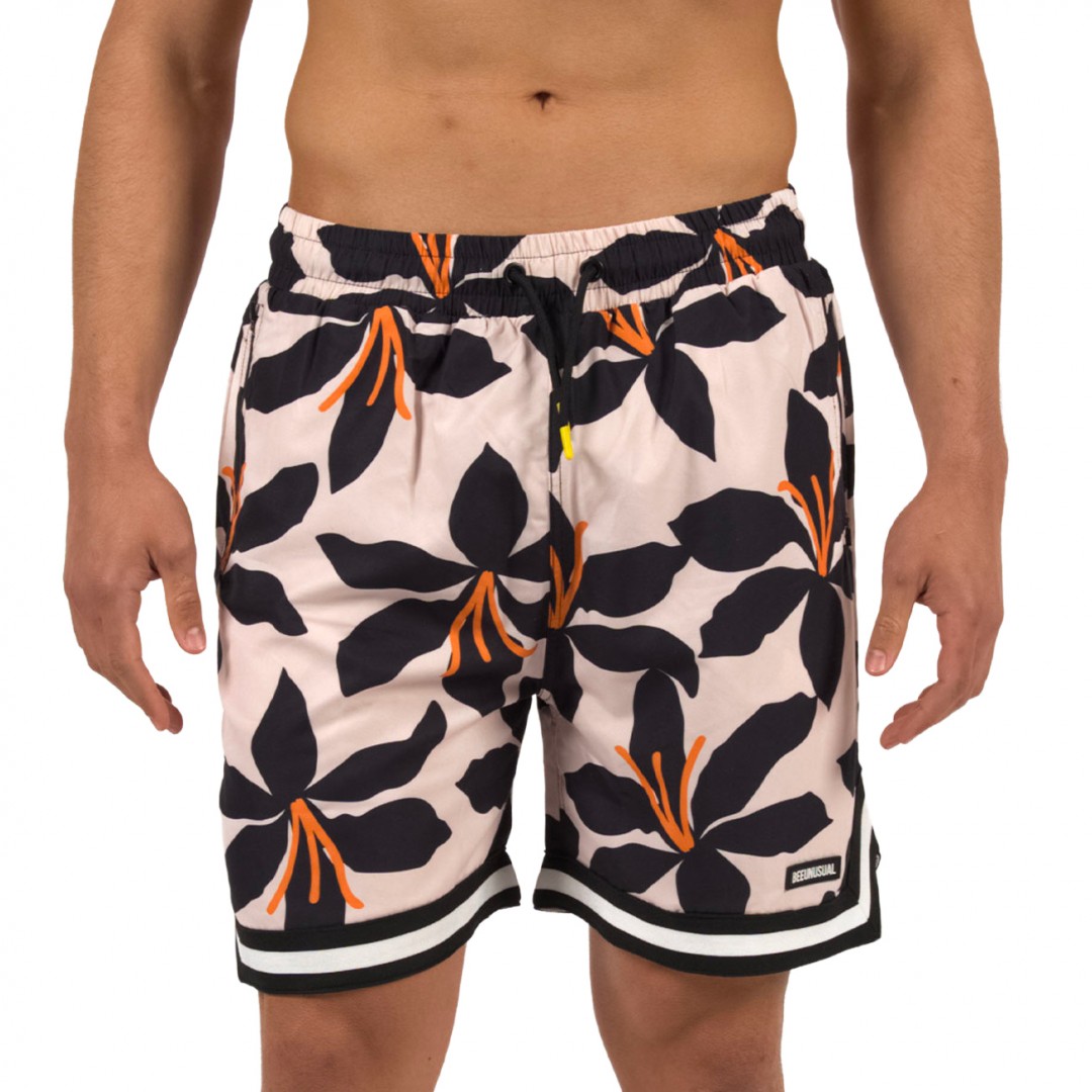 BEE UNUSUAL DARK LILY BOARD SHORTS BS-263216-BEIGE Μπέζ