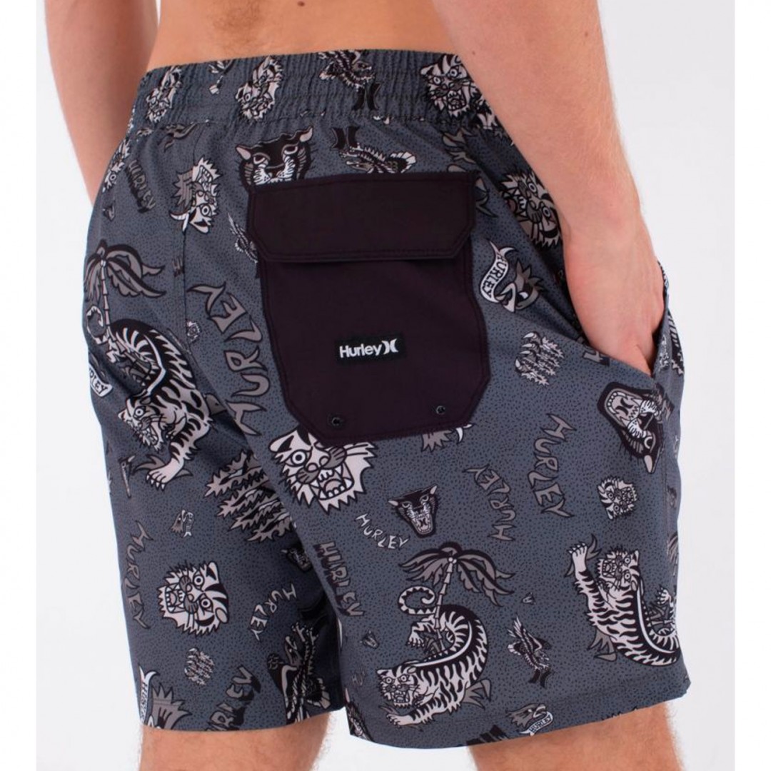 HURLEY M VOLLEY FLEX ART MBEU00012-010 Μαύρο