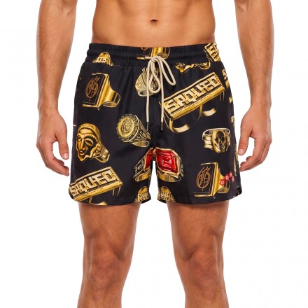 GRIMEY THE OG TOUR SWIMMING SHORTS GBS210-BLK Μαύρο