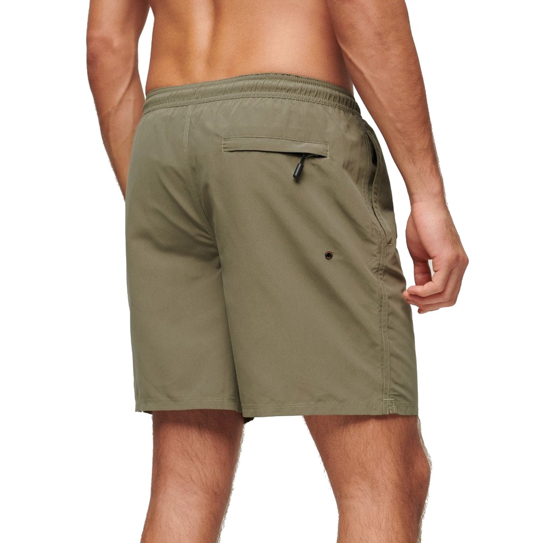 SUPERDRY D2 SDCD PREMIUM EMB 17" SWIM SHORT M3010227A-1KH Κhaki