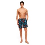 SUPERDRY D3 OVIN HAWAIIAN PRINT 17" SWIM SHORT M3010232A-2BU Blue Image 3