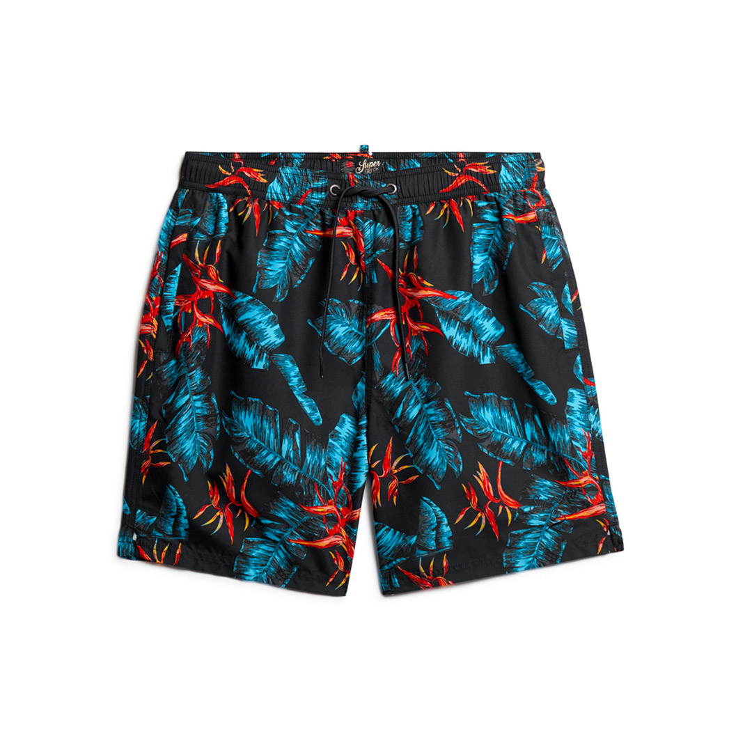 SUPERDRY D3 OVIN HAWAIIAN PRINT 17" SWIM SHORT M3010232A-2BU Blue