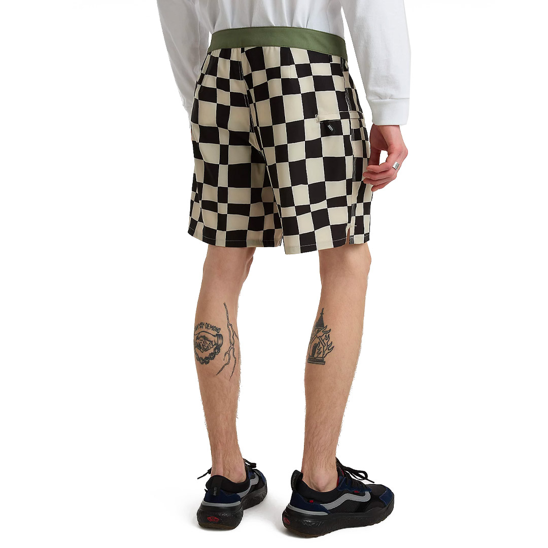 VANS THE DAILY CHECK BOARDSHORT VN0007XSZO2-ZO2 White-Black