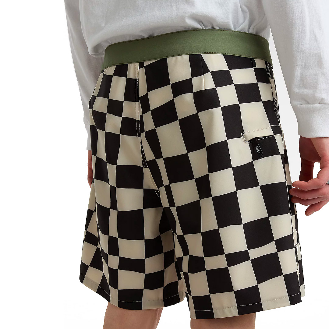 VANS THE DAILY CHECK BOARDSHORT VN0007XSZO2-ZO2 White-Black