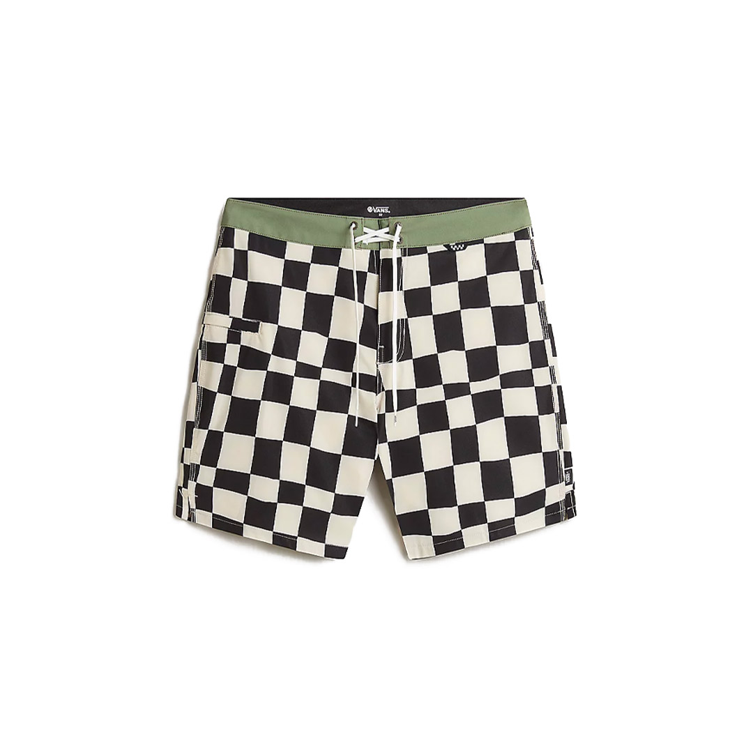 VANS THE DAILY CHECK BOARDSHORT VN0007XSZO2-ZO2 White-Black