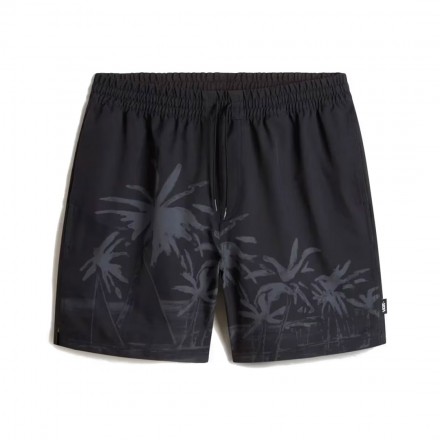 VANS PRIMARY PRINT LOOSE ELASTIC BOARDSHORT VN000M3FBLK-BLK Black
