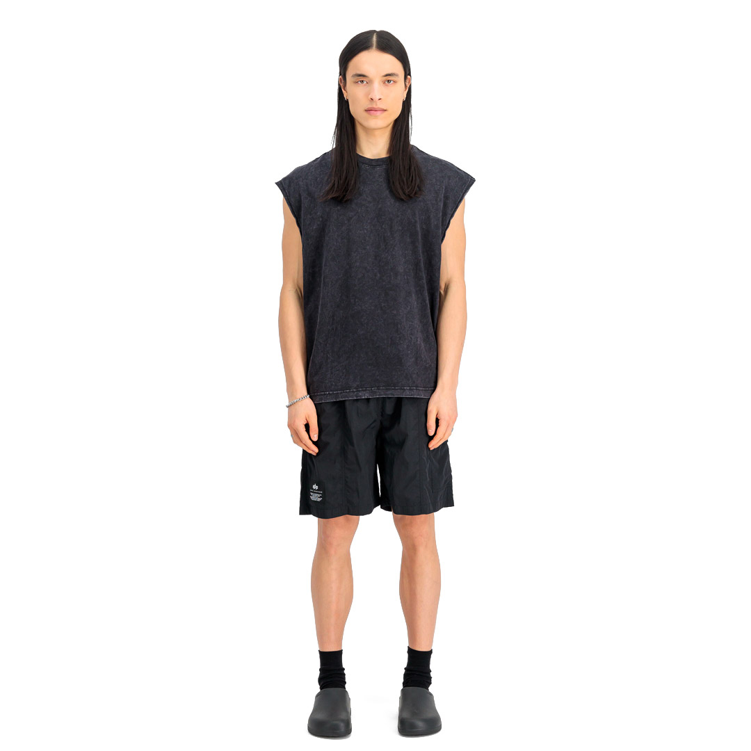 ALPHA INDUSTRIES NYLON CARGO SHORT 156263-03 Black