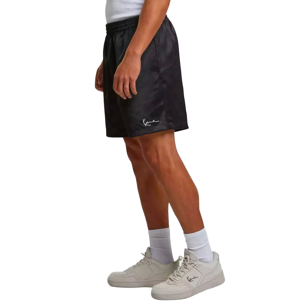 KARL KANI SIGNATURE AOP RESORT SHORTS KM252-010-1-BLACK Μαύρο
