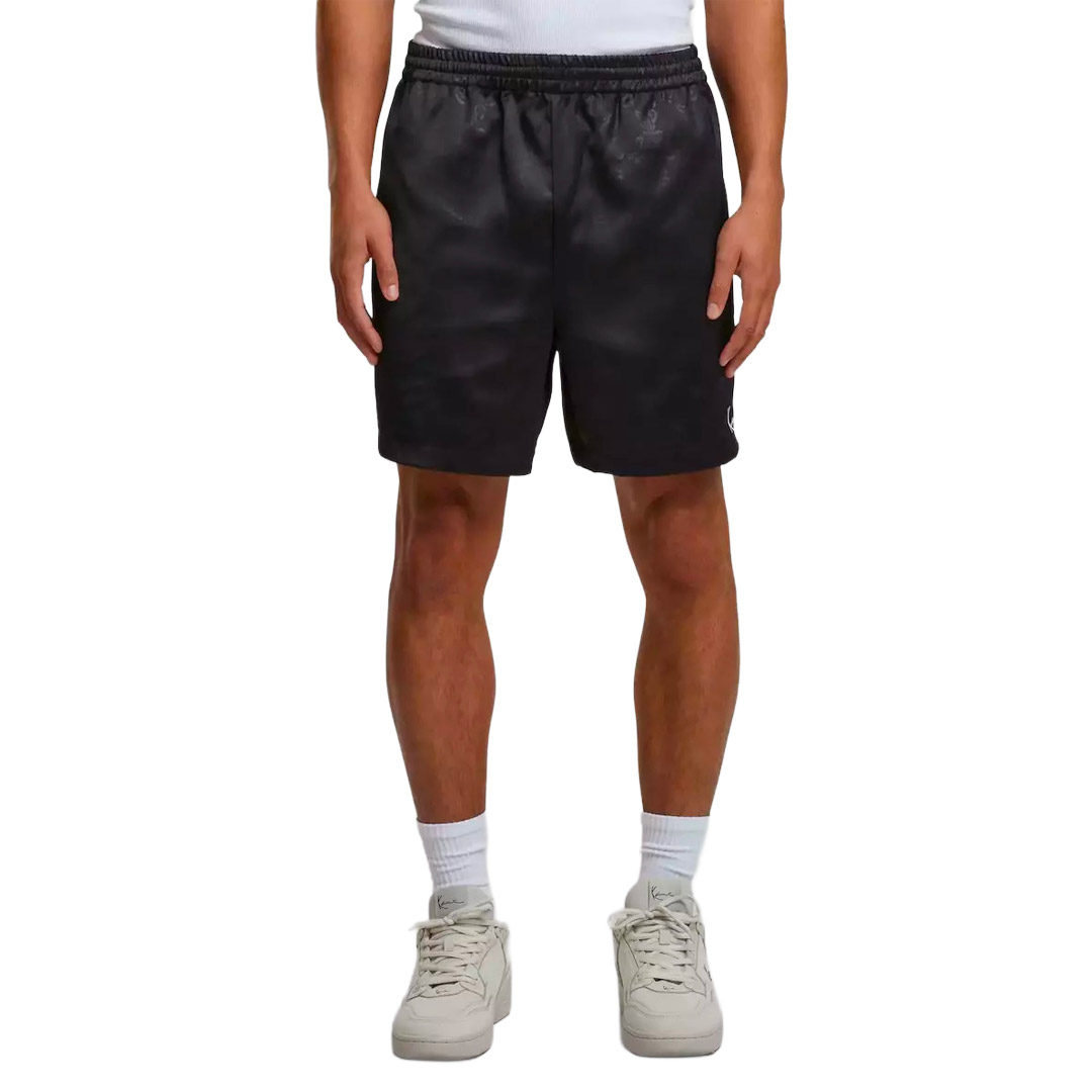 KARL KANI SIGNATURE AOP RESORT SHORTS KM252-010-1-BLACK Μαύρο