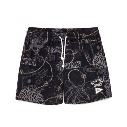 GRIMEY MIGHTY HARMONIST NAUTICA X GRMY NYLON SHORTS GNS187-BLK Μαύρο